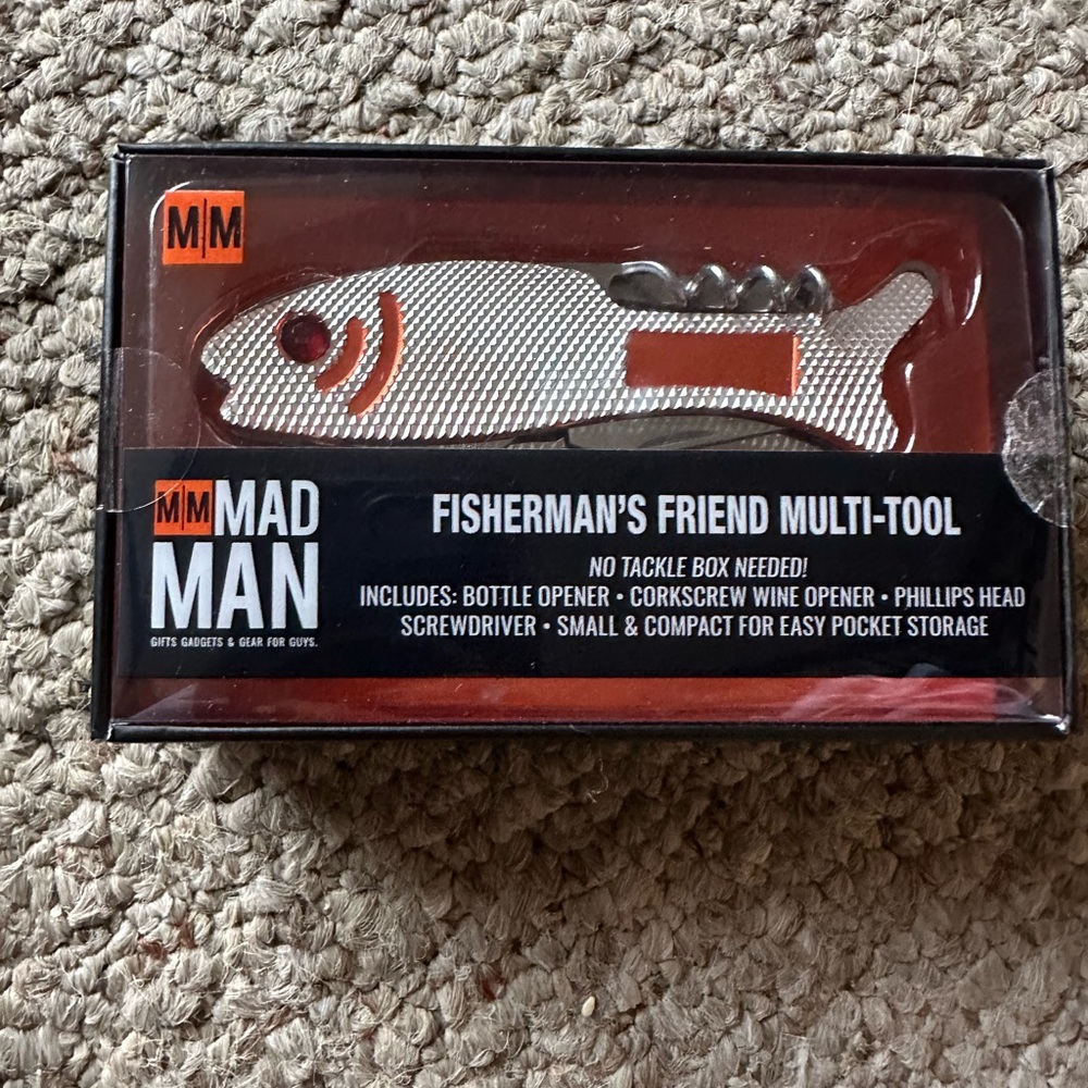NIB Mad Men Fisherman's Friend Multi tool